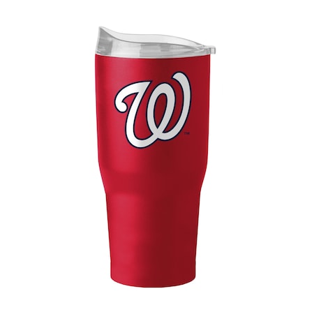 Logo Brands Washington Nationals 30oz Flipside Powder Coat Tumbler 518-S30PT-34